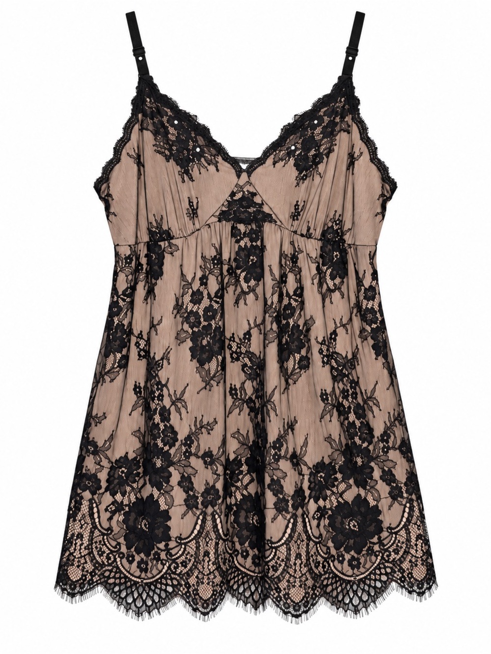Soma Floral Lace Chemise Dress L Romantic Feminine Soft Girl - Picture 2 of 10